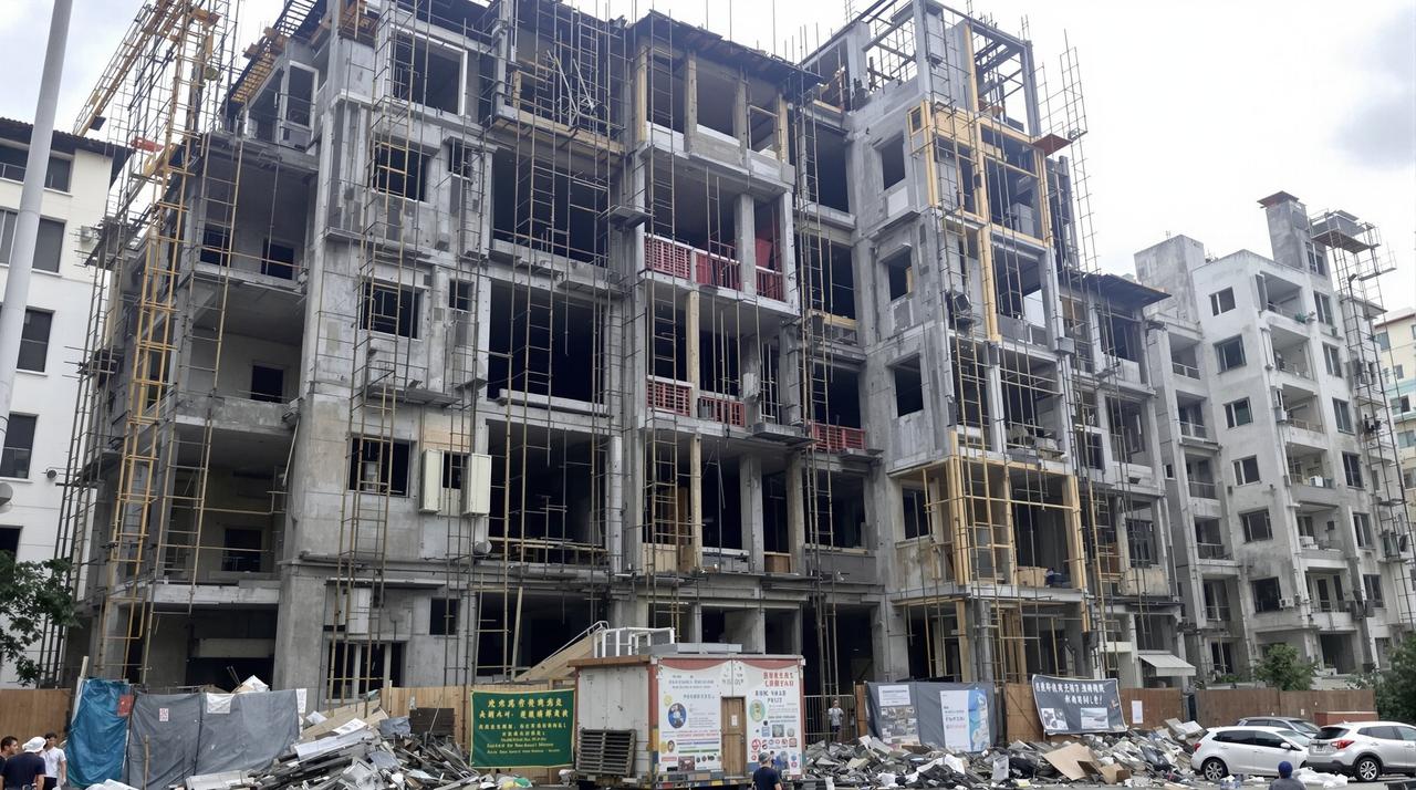 某地楼盘烂尾业主集体维权,开发商负责人失联